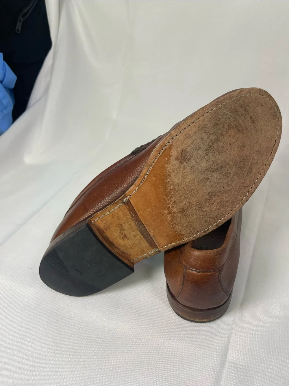 Bass Men's 9.5 Chapman Brown Leather Penny Loafers